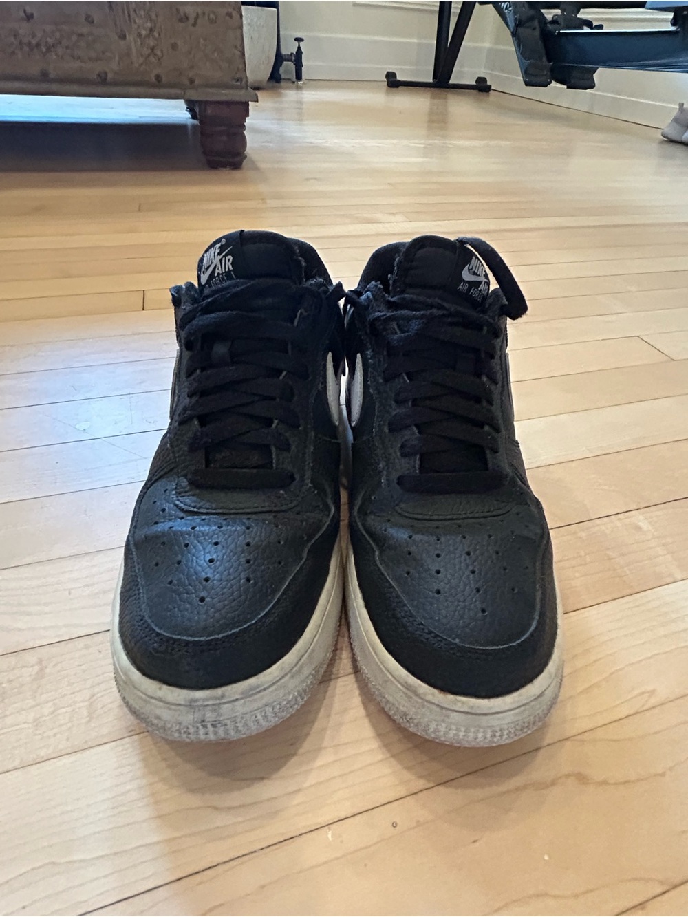Nike Air Force 1 Black Men’s Low-Top Sneakers